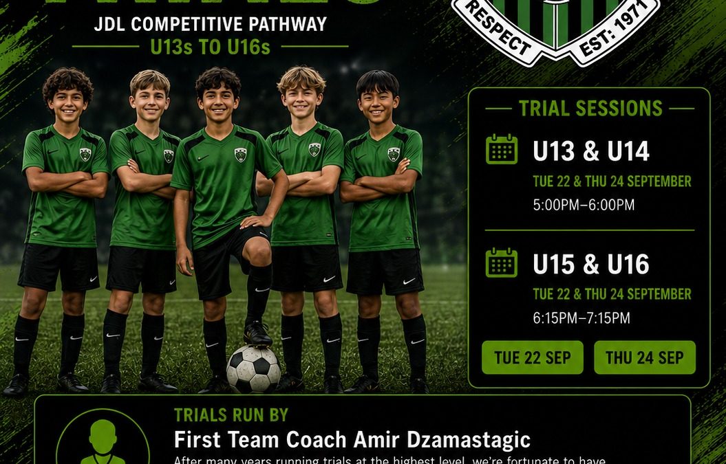 Boys JDL Trials Coming to Balga SC